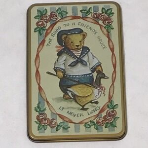 Vintage 1989 Bear Quote Fridge Magnet "Road to a Friend's House"